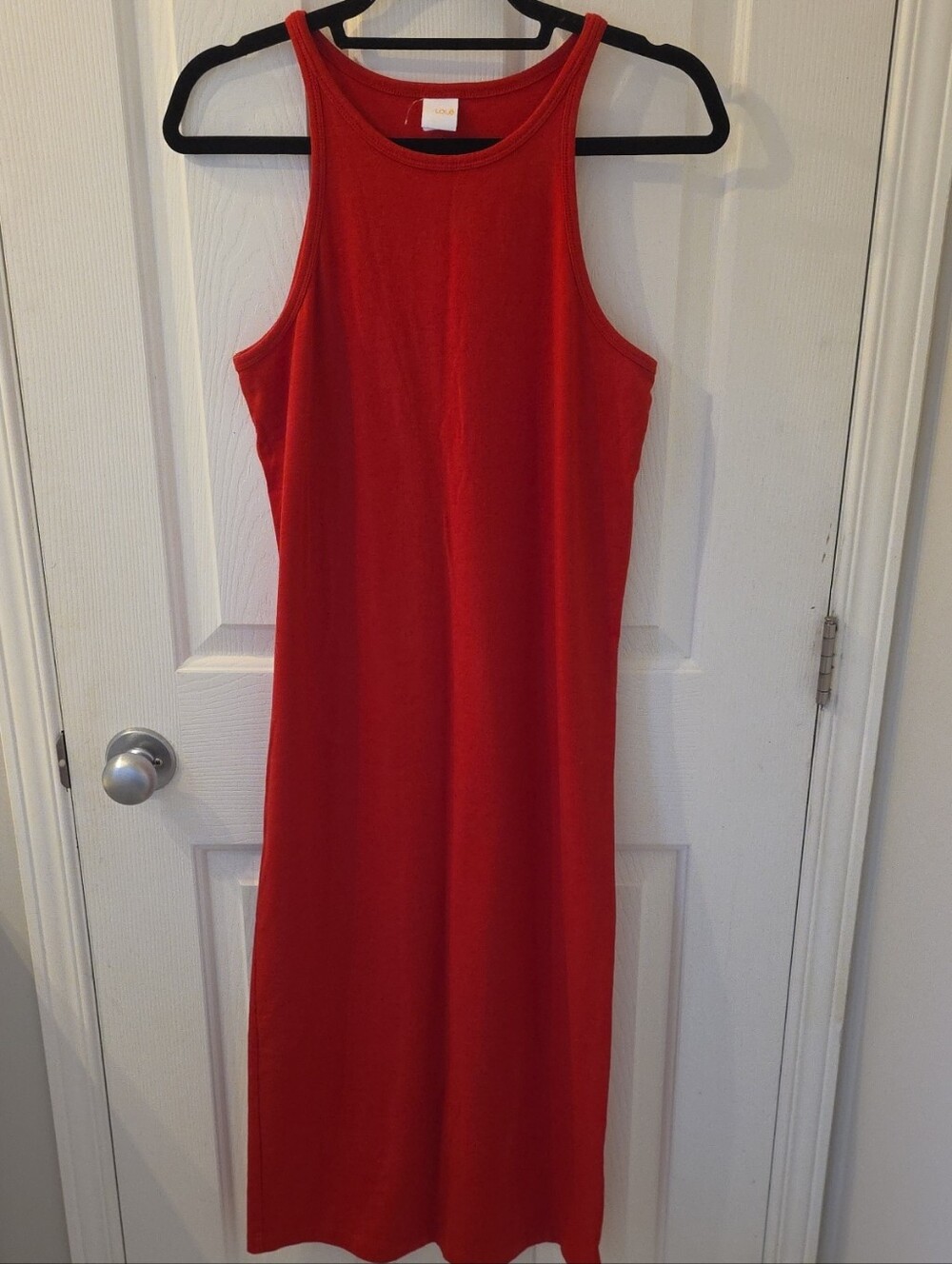LOLE | Sleeveless Red Midi Dress